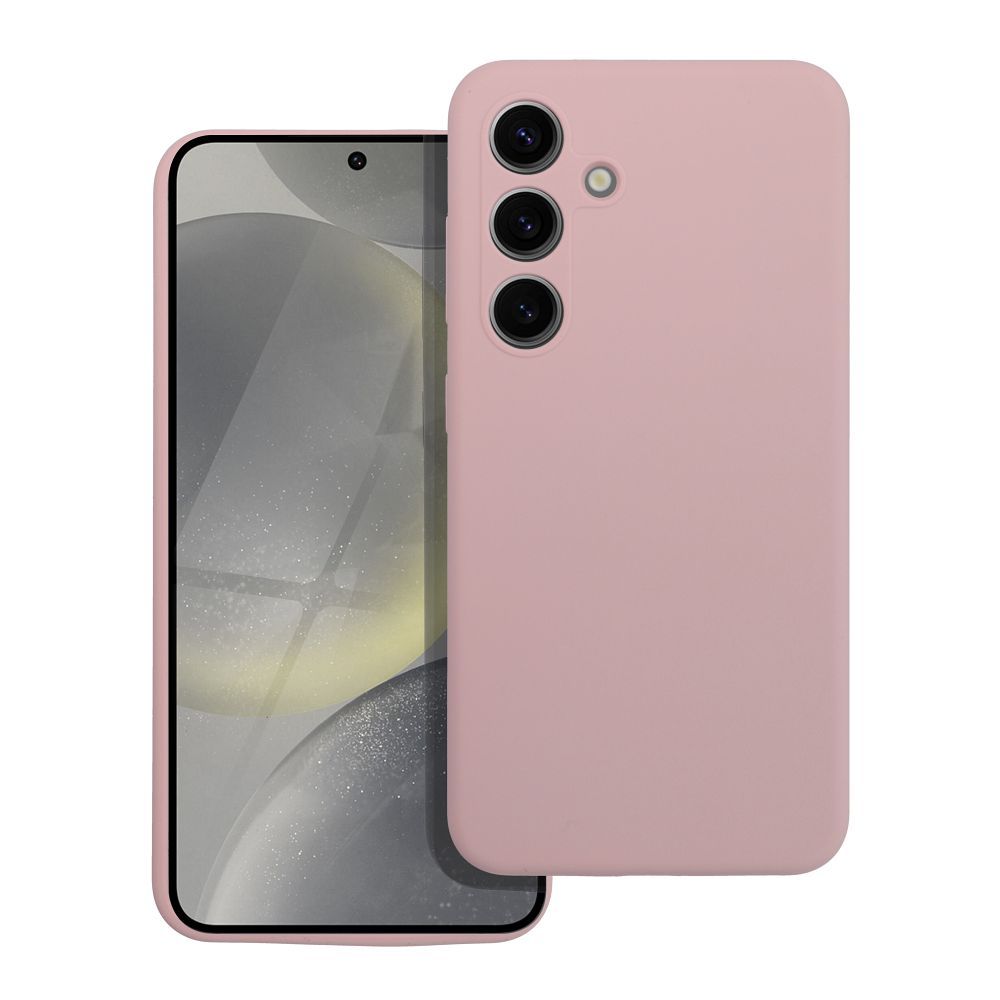 Aizsargvāciņš Samsung S24 FE sand – SILICONE 2mm, rozā — attēls 2