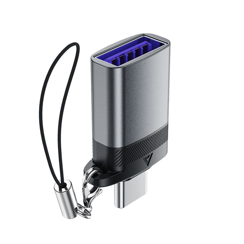 Acefast J7 USB-A uz USB-C pāreja, pelēka