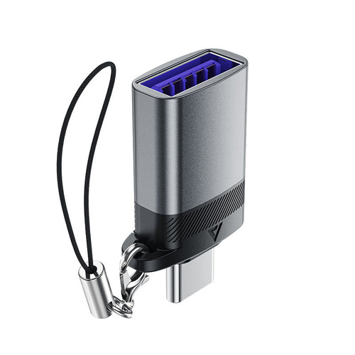 Acefast J7 USB-A uz USB-C pāreja, pelēka