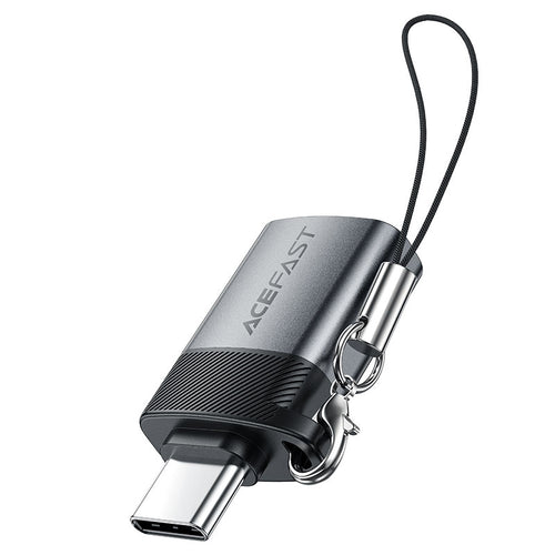 Acefast J7 USB-A uz USB-C pāreja, pelēka