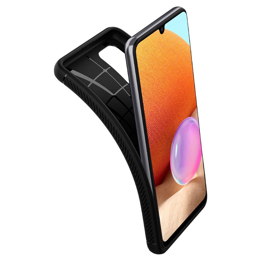 Aizsargvāciņš Samsung Galaxy A52 / A52S – Spigen Rugged Armor, matēti melns — attēls 2