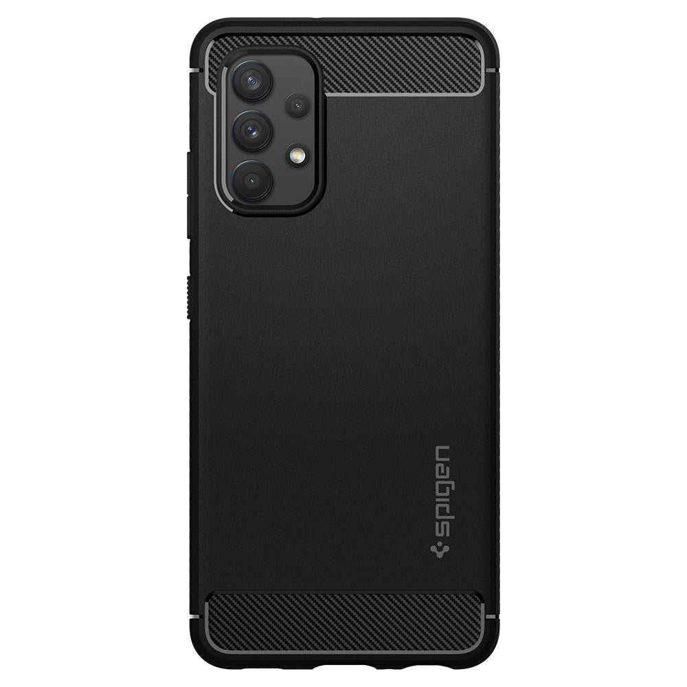 Aizsargvāciņš Samsung Galaxy A52 / A52S – Spigen Rugged Armor, matēti melns — attēls 3