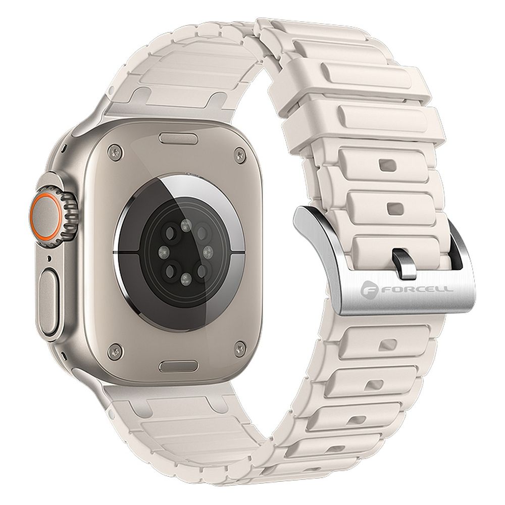 Forcell F-Design FA06 siksniņa Apple Watch 38 / 40 / 41 mm, balta