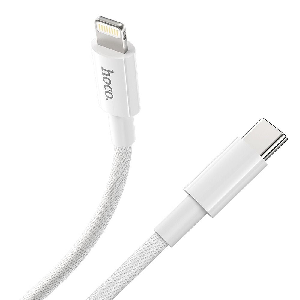 HOCO cabel Type C to Lightning PD 3A 20W X56 1 m white — attēls 2
