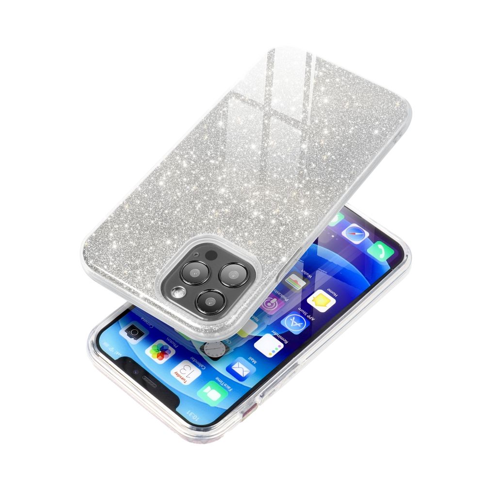Aizsargvāciņš iPhone 14 Pro Max – SHINING, sudraba — attēls 2