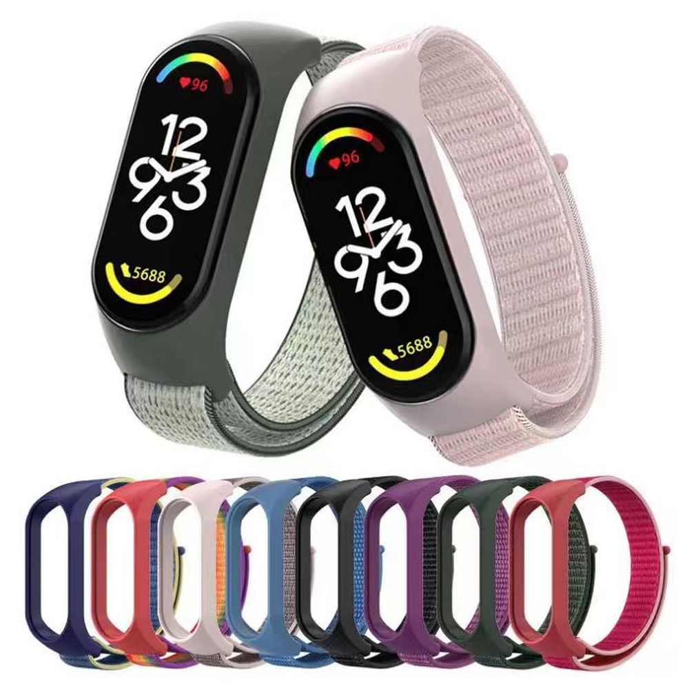 Neilona siksniņa Xiaomi Mi Band 5/6/7, melna (05)