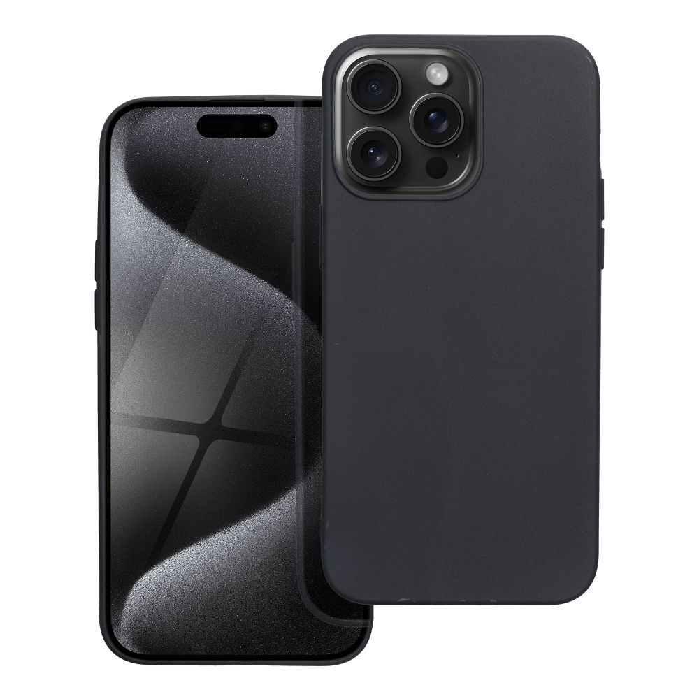 Aizsargvāciņš iPhone 15 Pro – MATT, melns