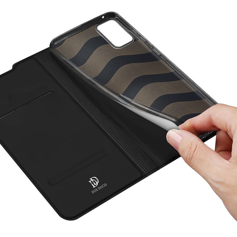 Aizsargvāciņš Samsung A53 – DUX DUCIS wallet SKIN PRO, melns — attēls 4