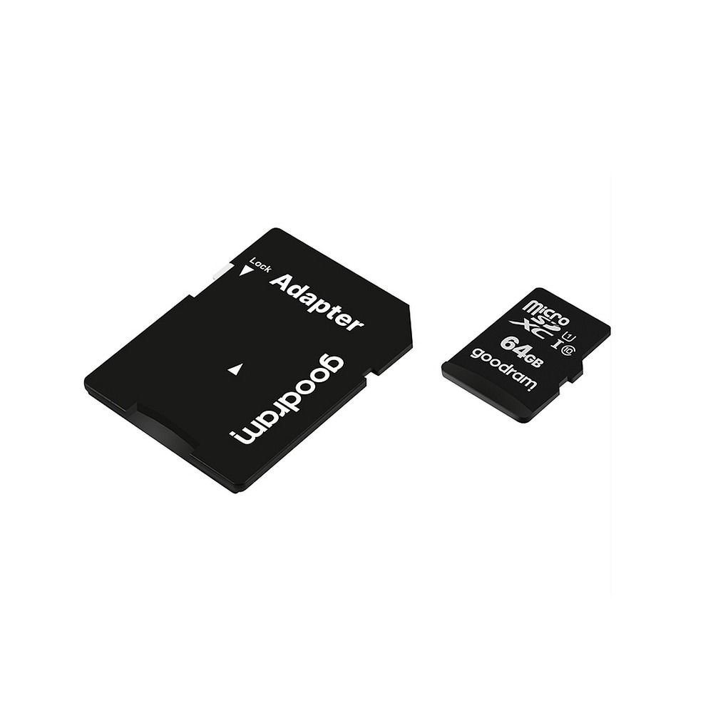 Adapteris GOODRAM memory card microSD 64GB 100MB/s class 10 UHS I with adapter SD — attēls 3