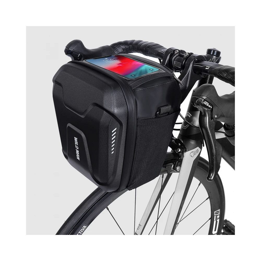 WILDMAN traveling bag for handlebars with zipper WILDMAN GS9 3L vlack — attēls 3