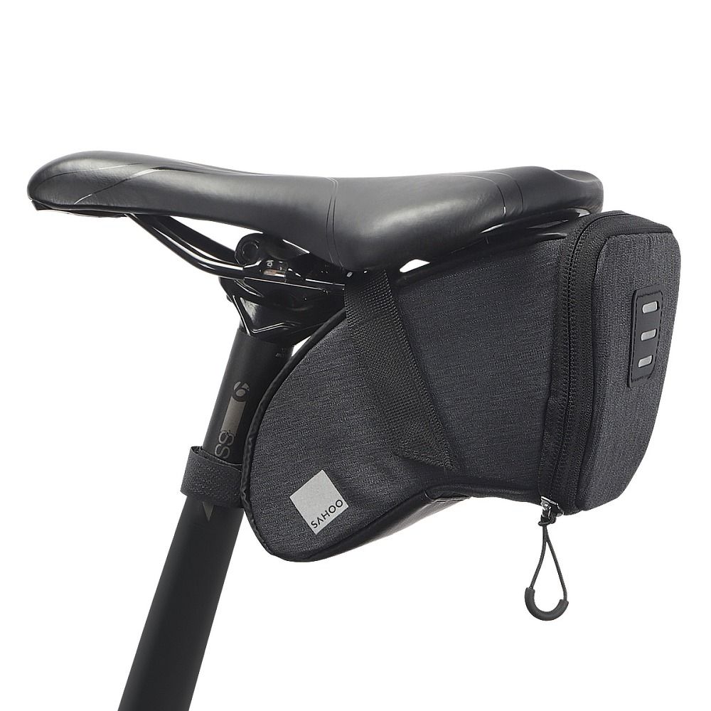 Velosipēda vai skrejriteņa soma SAHOO bike bag under the bicycle seat with zip 1L 131470L-SA black