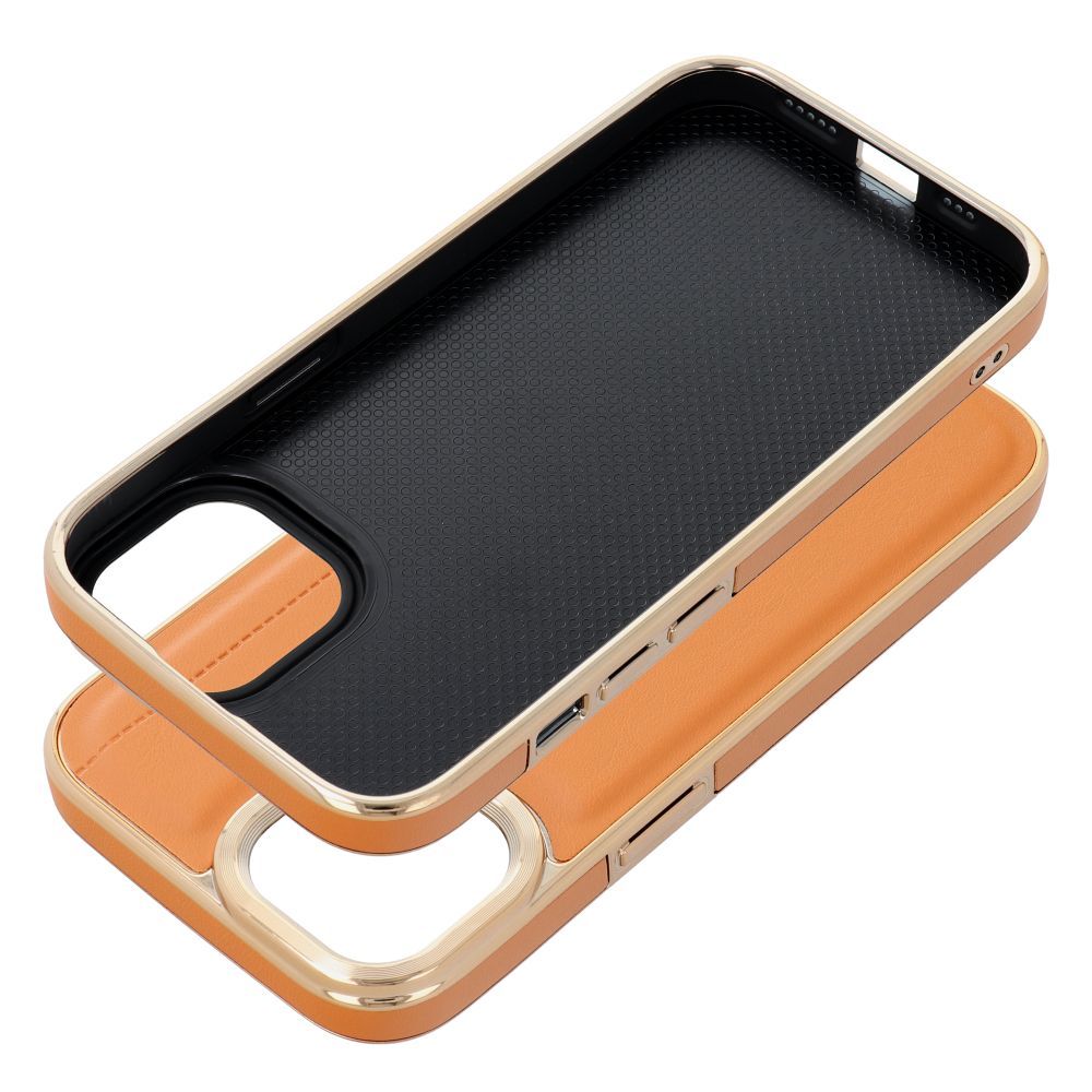 Aizsargvāciņš iPhone 15 – MILANO, brūns — attēls 3