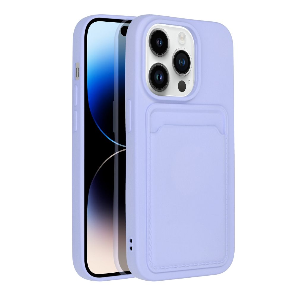 Aizsargvāciņš iPhone 14 Pro – CARD, violets — attēls 2
