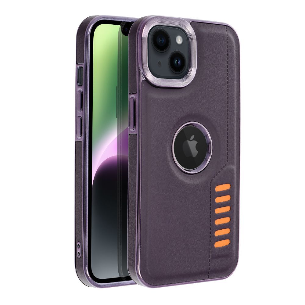 Aizsargvāciņš iPhone 14 dark – MILANO, violets — attēls 2