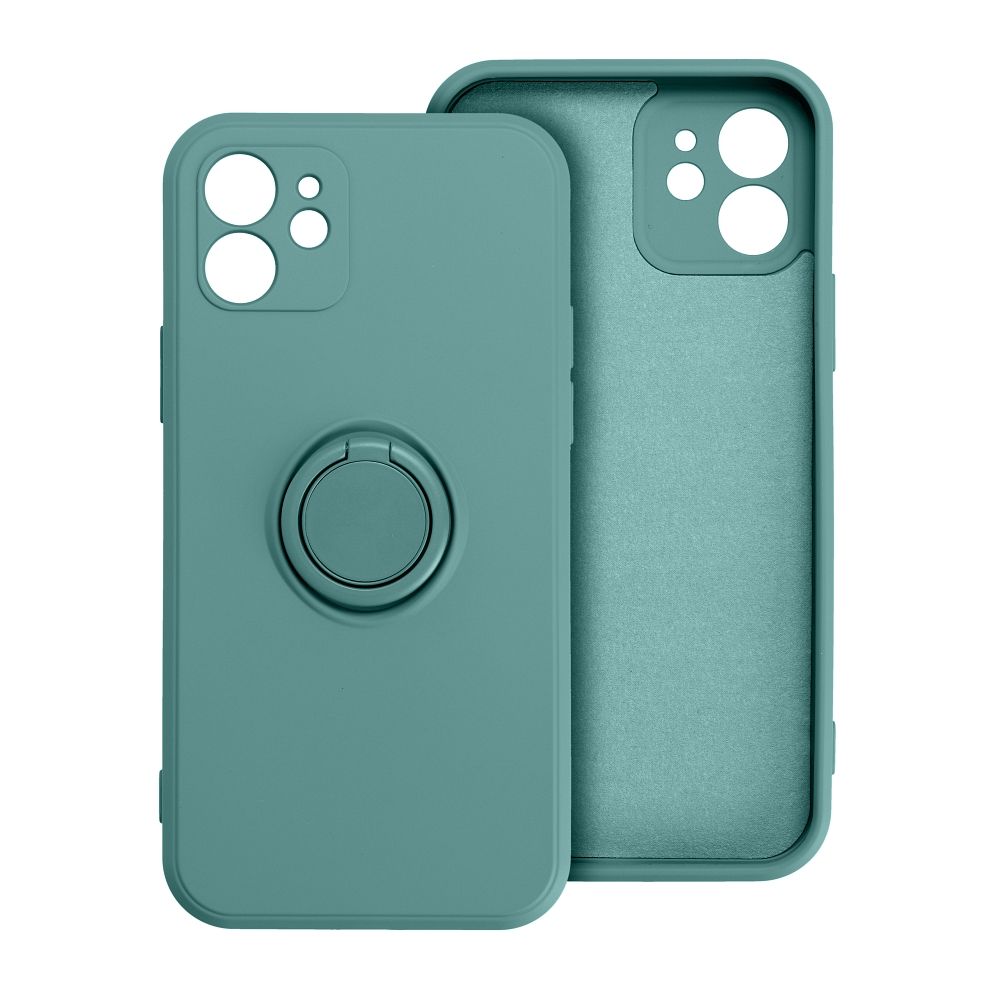 Aizsargvāciņš iPhone 15 Pro – SILICONE RING, zaļš — attēls 4