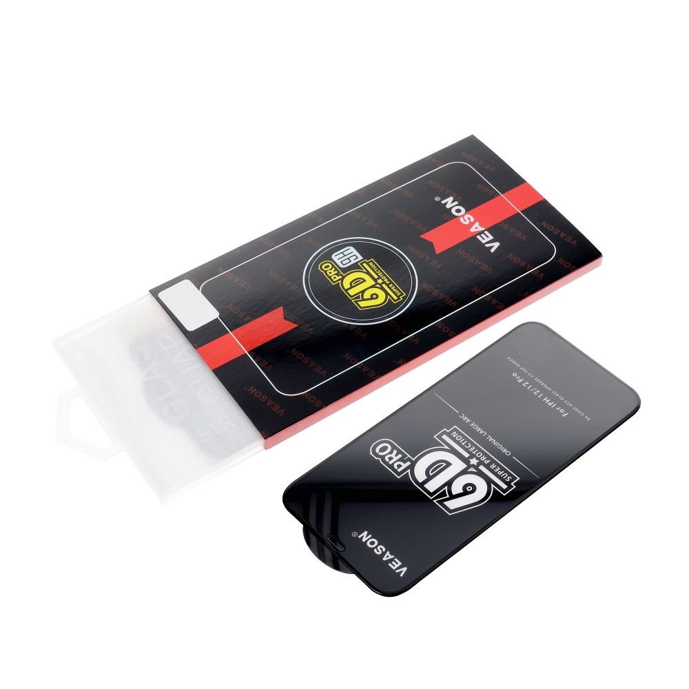 Aizsargstikls Xiaomi Redmi 12 / Redmi 13 – 6D Pro Veason, melns — attēls 3