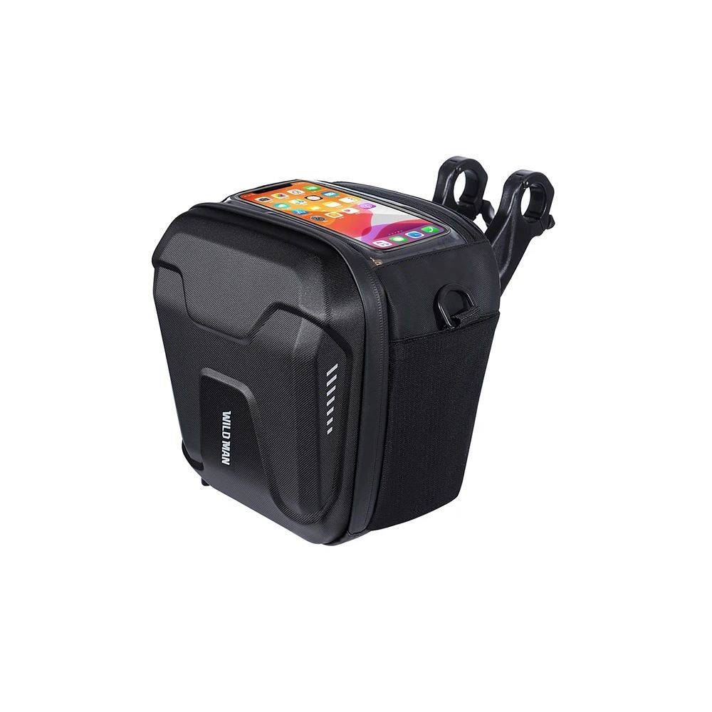 WILDMAN traveling bag for handlebars with zipper WILDMAN GS9 3L vlack — attēls 2