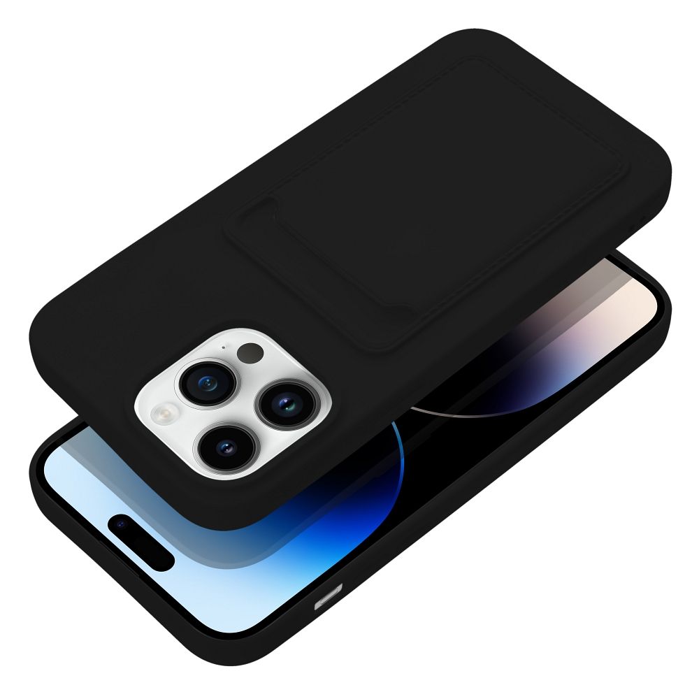 Aizsargvāciņš iPhone 14 Pro Max – CARD, melns — attēls 3