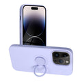 Aizsargvāciņš iPhone 14 Pro – SILICONE RING, violets