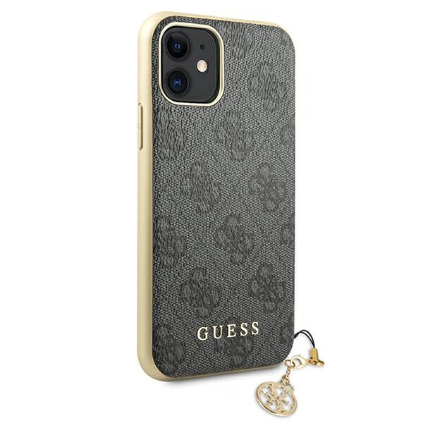 Aizsargvāciņš iPhone 11 6.1" / Xr grey/gray hard case 4G Charms Collection – Guess GUHCN61GF4GGR — attēls 3