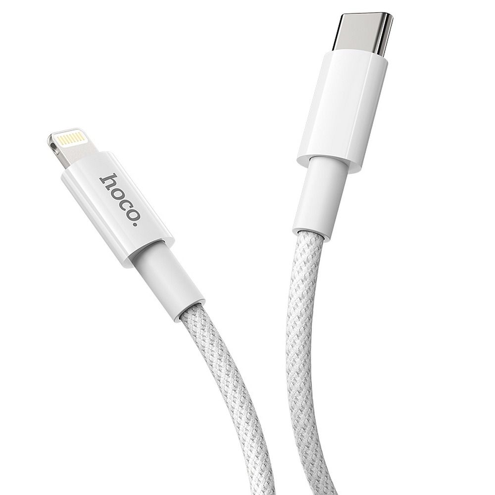 HOCO cabel Type C to Lightning PD 3A 20W X56 1 m white — attēls 4