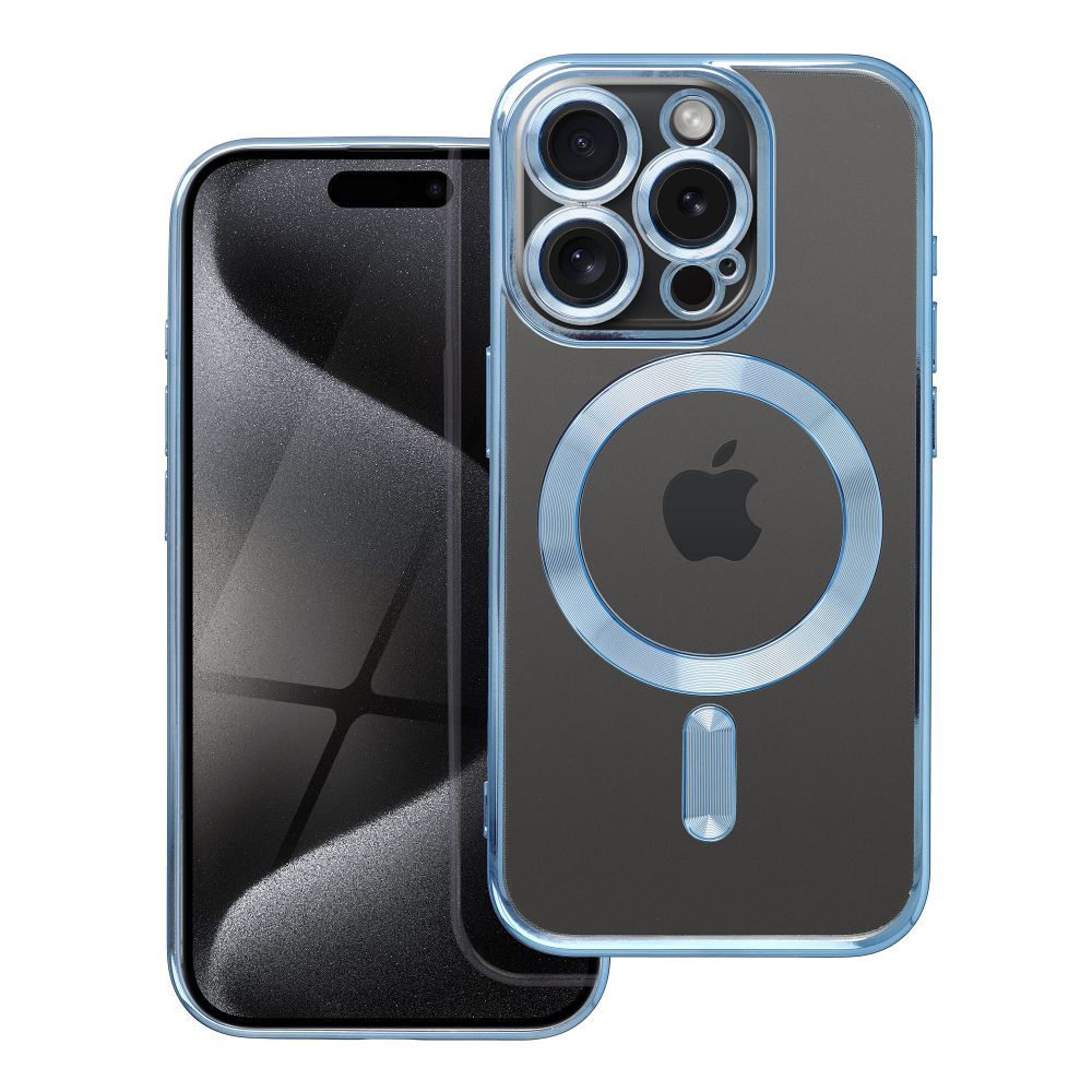 Aizsargvāciņš iPhone 15 Pro – ELECTRO MAG compatible with MagSafe, zils
