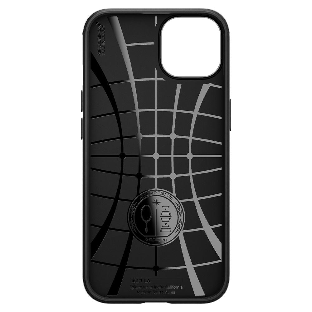 Aizsargvāciņš iPhone 13 Case – Spigen Liquid Air, matēti melns — attēls 3