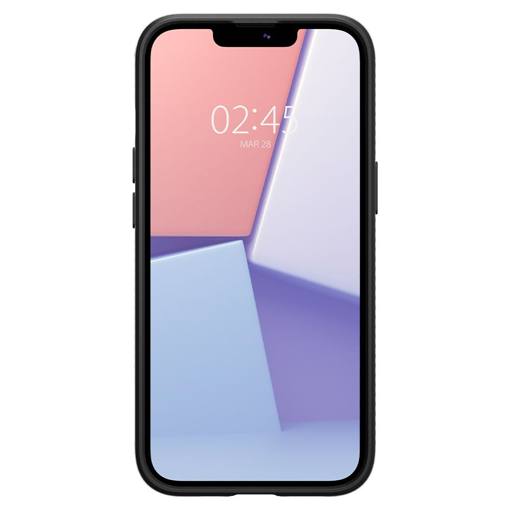 Aizsargvāciņš iPhone 13 Case – Spigen Liquid Air, matēti melns — attēls 4