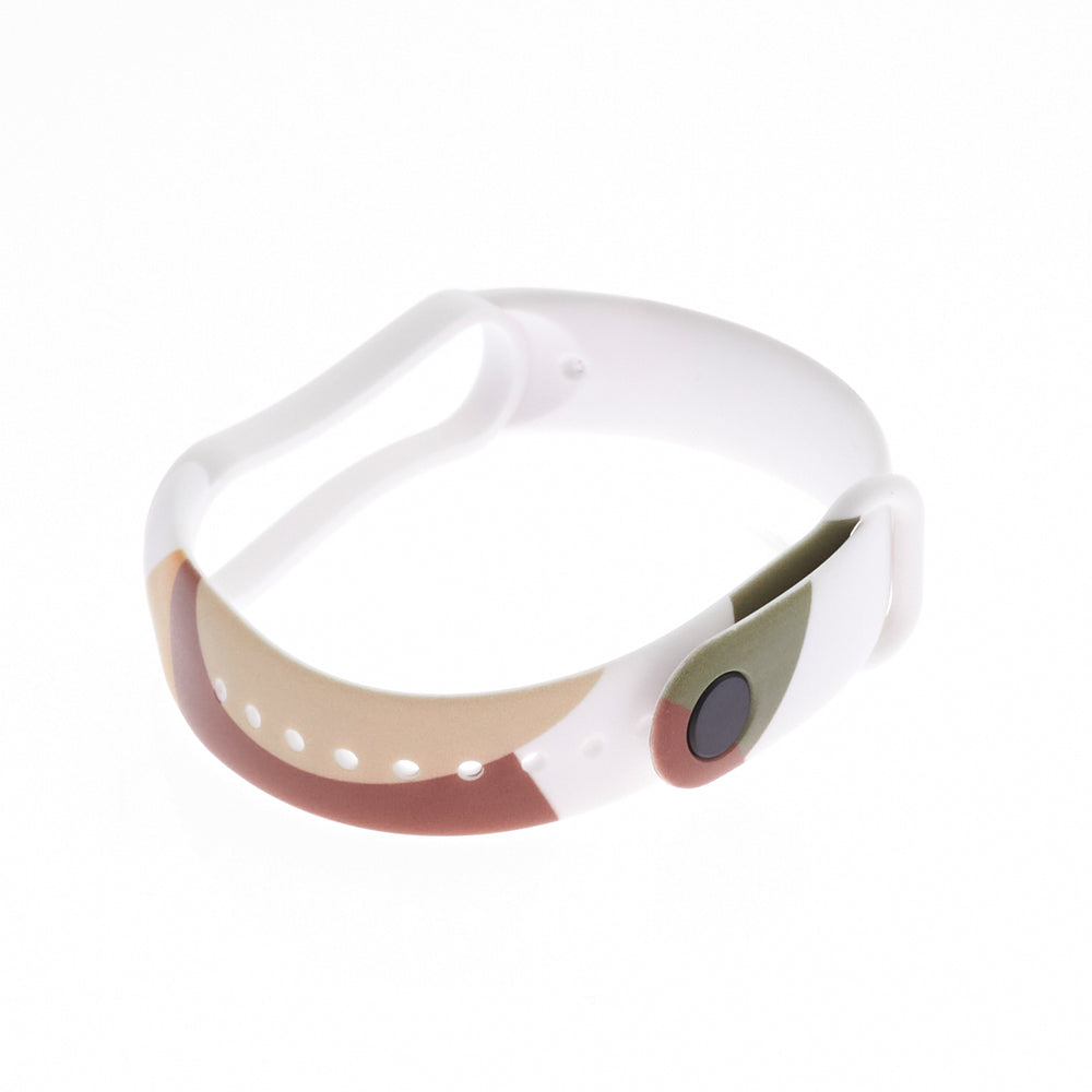 Viedpulksteņa siksniņa Strap Moro band for Xiaomi Mi Band 3 / 4 silicone strap watch bracelet pattern 4