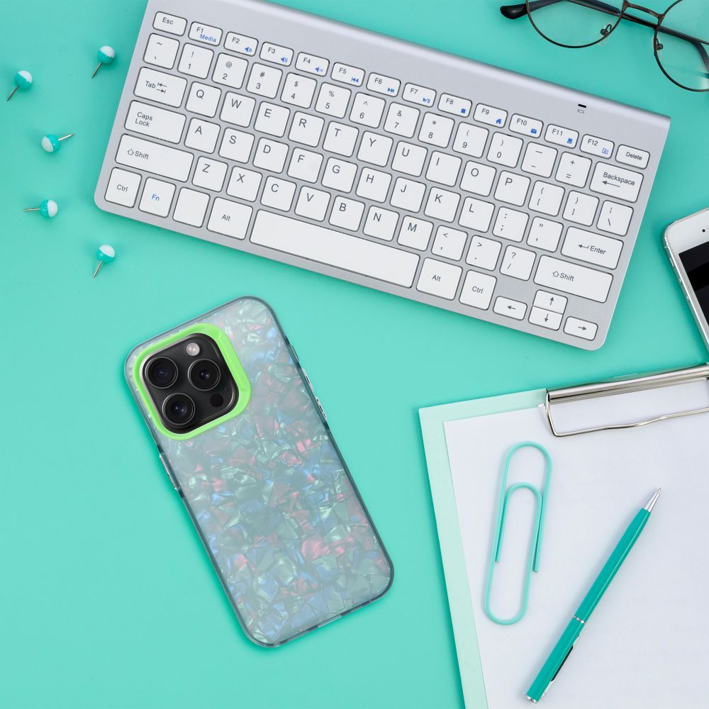 Aizsargvāciņš iPhone 16 – TUTTI FRUTTI, zaļš — attēls 4