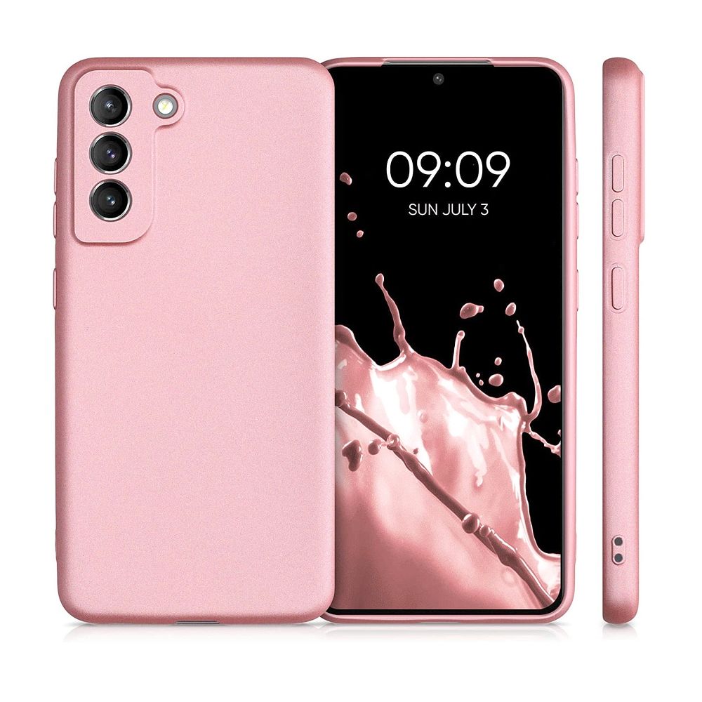 Aizsargvāciņš Samsung S24 – METALLIC, rozā — attēls 4