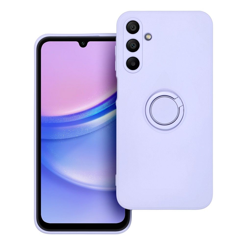 Aizsargvāciņš Samsung A15 5G / A15 4G – SILICONE RING, violets — attēls 2