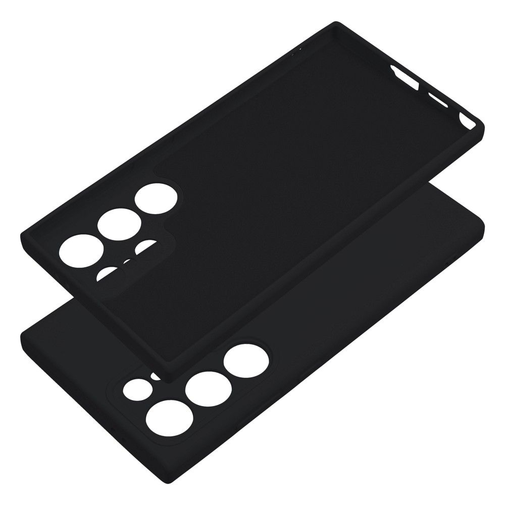 Aizsargvāciņš Samsung S24 Ultra – SILICONE, melns — attēls 3