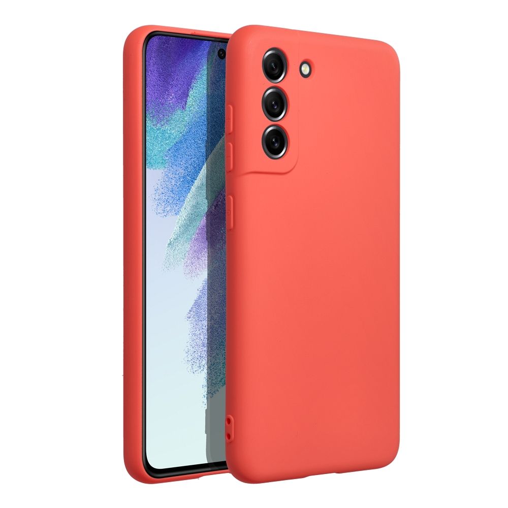Aizsargvāciņš Samsung S21 FE peach – SILICONE — attēls 2