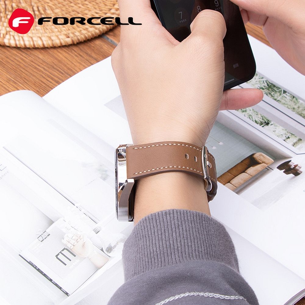 Forcell F-Design FS21 siksniņa Samsung Galaxy Watch 22 mm, melna