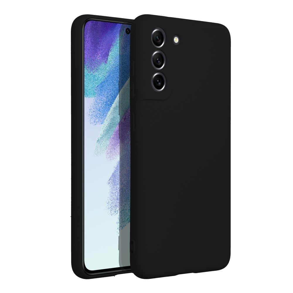 Aizsargvāciņš Samsung S21 FE – SILICONE, melns — attēls 2