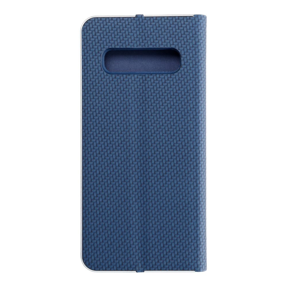 Aizsargvāciņš Samsung S10 – LUNA Carbon, zils — attēls 4
