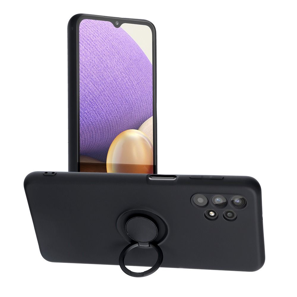 Aizsargvāciņš Samsung A13 4G – SILICONE RING, melns