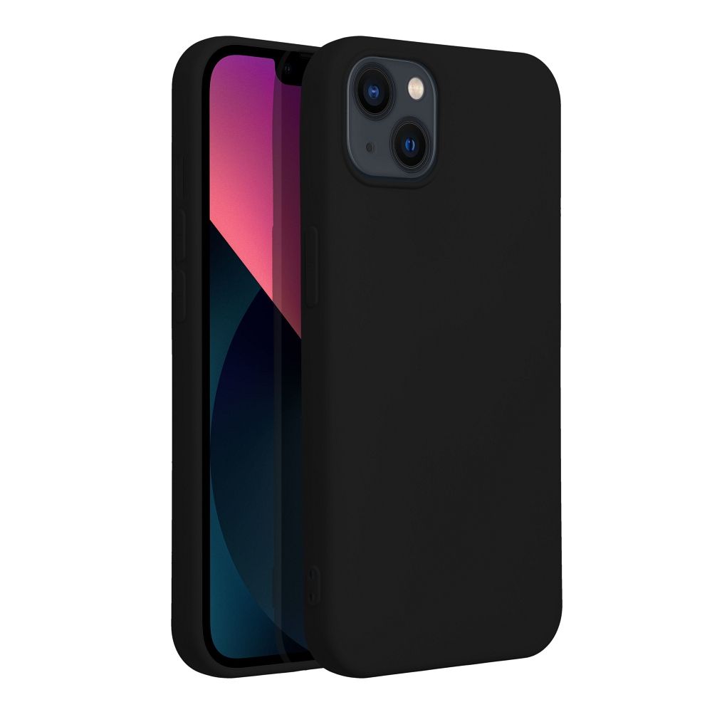 Aizsargvāciņš iPhone 13 – SILICONE, melns — attēls 2