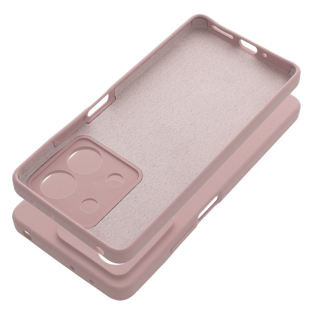 Aizsargvāciņš Xiaomi REDMI NOTE 13 5G sand – SILICONE 2mm, rozā — attēls 2