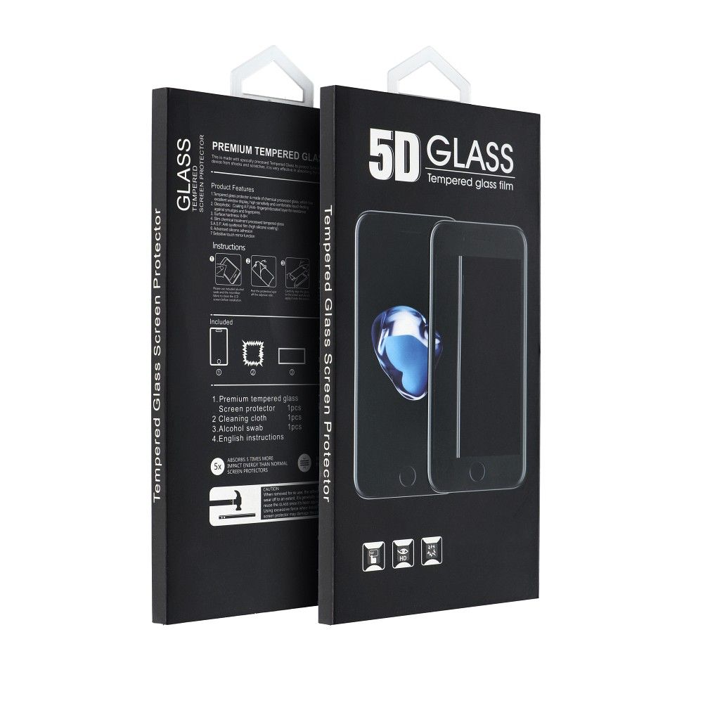 Aizsargstikls iPhone XR / 11 – 5D Full Glue, melns