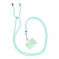 SWING (6mm) pendant for the phone with adjustable length / cord length 165cm (max 82.5cm in the loop) / on the shoulder or neck - lite green