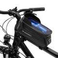 Velosipēda vai skrejriteņa soma Wozinsky Bike Frame Bag with Phone Case 1.7L Black (WBB28BK)