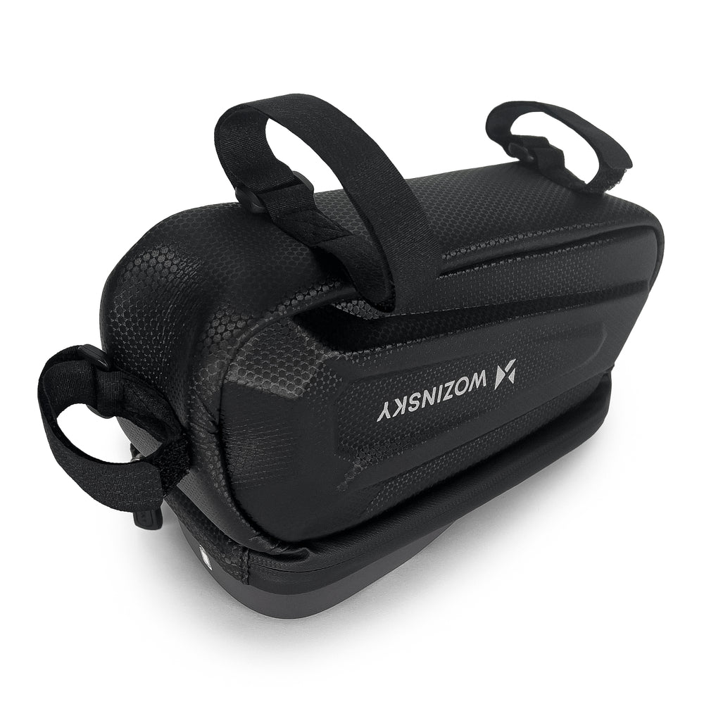 Velosipēda vai skrejriteņa soma Wozinsky Bike Frame Bag with Phone Case 1.7L Black (WBB28BK) — attēls 4