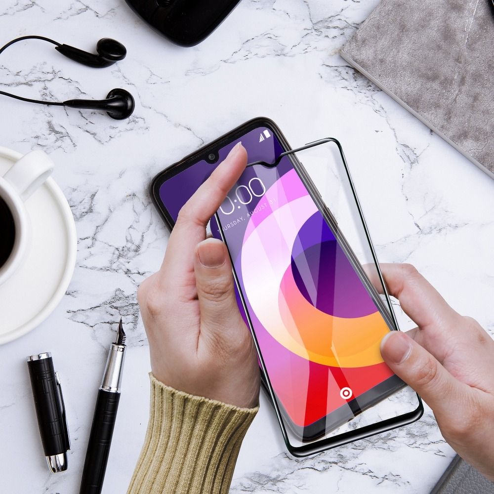 Aizsargstikls Samsung Galaxy A52 5G / A52 LTE ( 4G ) / A52s 5G black. – 5D Full Glue Ceramic — attēls 4