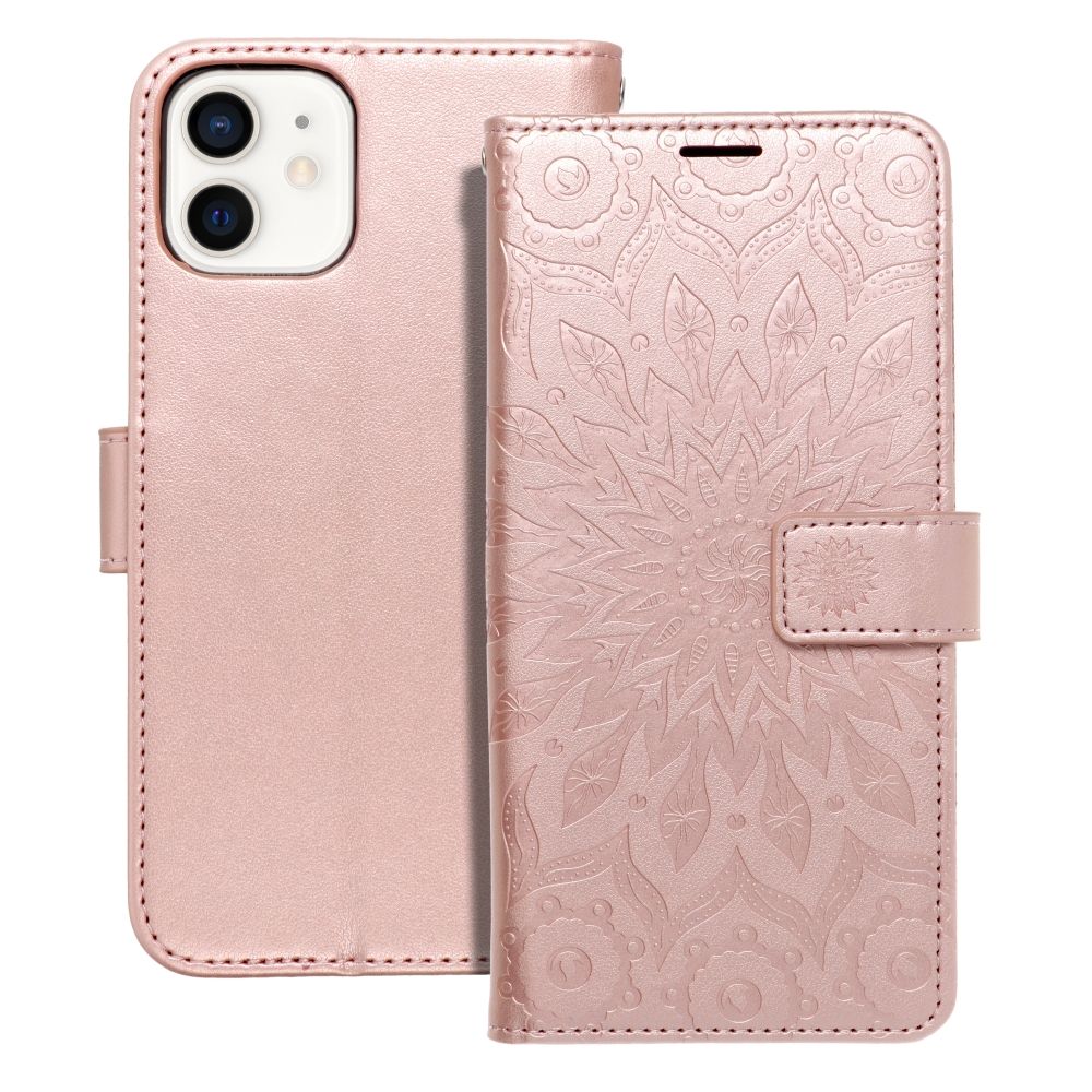 Aizsargvāciņš iPhone 12 / 12 Pro mandala – MEZZO, rozā zelta