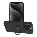 Aizsargvāciņš iPhone 15 Pro – SILICONE RING, melns