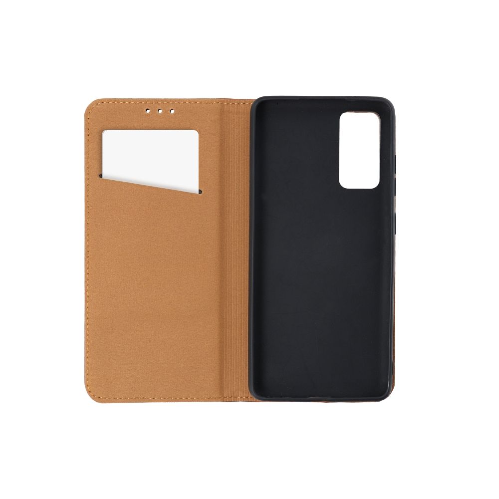 Aizsargvāciņš Xiaomi Redmi 10C – Leather SMART PRO, brūns — attēls 3
