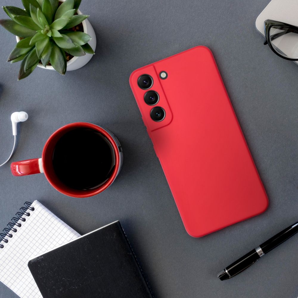 Aizsargvāciņš Samsung S24 Plus – SOFT, sarkans — attēls 4