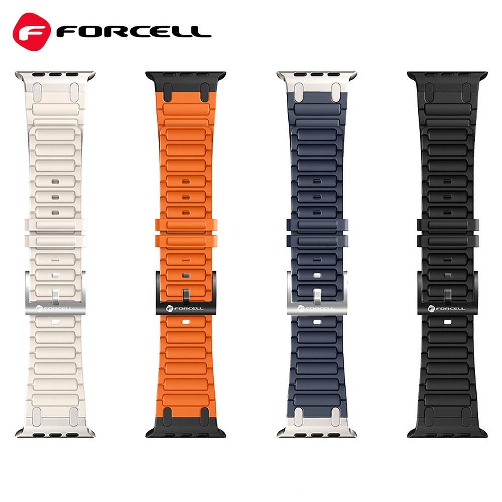 Forcell F-Design FA06 siksniņa Apple Watch 38 / 40 / 41 mm, balta